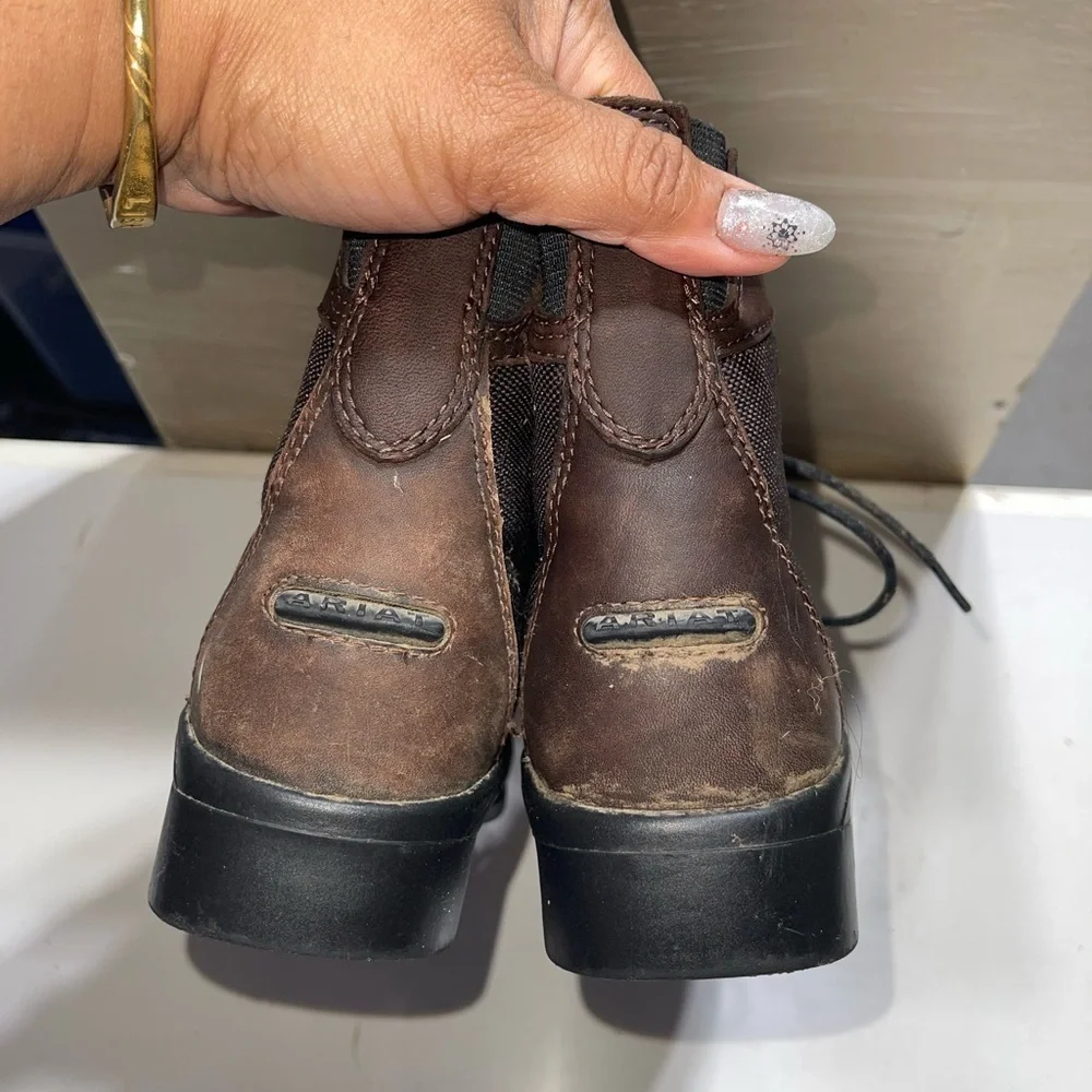Ariat Girls Brown Leather Paddock Boots